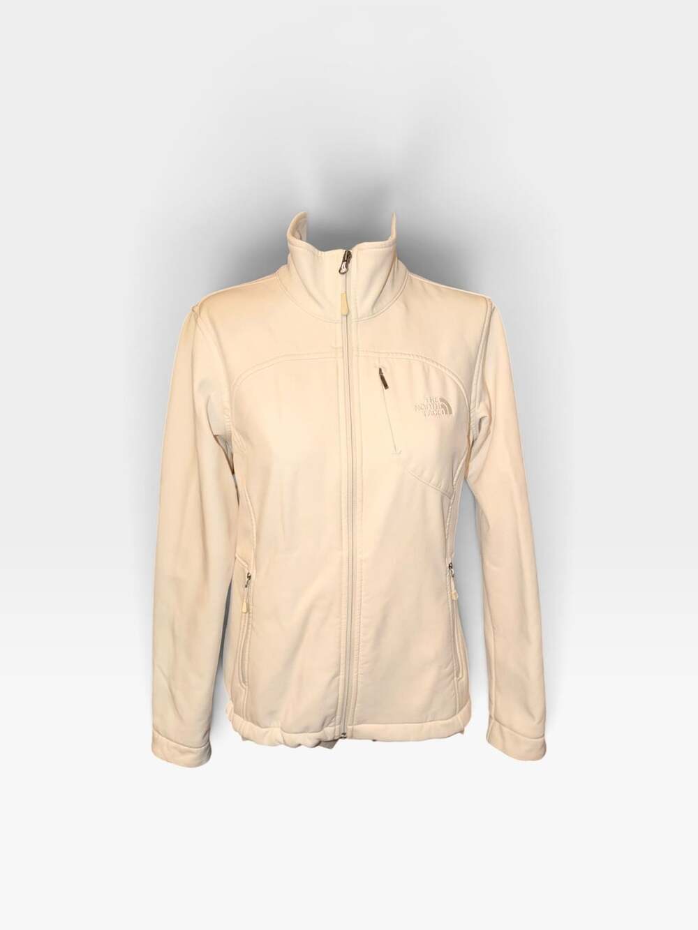 The North Face Apex Bionic Soft Shell Full Zip Jacket Women's Ivory Cream